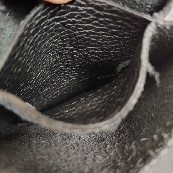 ISADORA Genuine Leather Crossbody Bag Made in Italy Black Cellphone - Picture 8 of 12